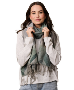 Tiger Tree Scarf - Green Fileccia