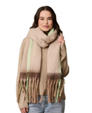 Tiger Tree Scarf - Latte Meribel