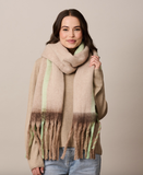 Tiger Tree Scarf - Latte Meribel