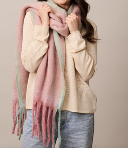 Tiger Tree Scarf - Blush Meribel
