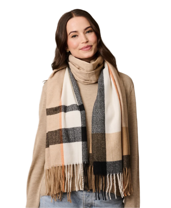 Tiger Tree Scarf - Latte La Rosiere