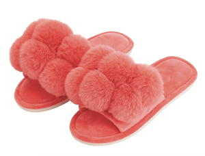 Slippers - PomPom Cosy Luxe Melon Small