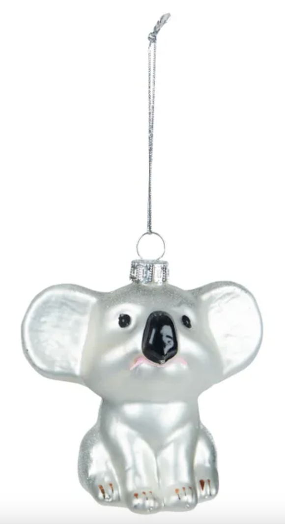 Christmas Ornament - Glass Bauble Koala