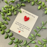 A Little Pocket Hug - Red Heart