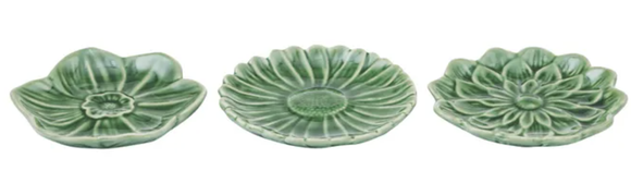 Fleurette Ceramic Dish 13x2cm - Assorted Designs