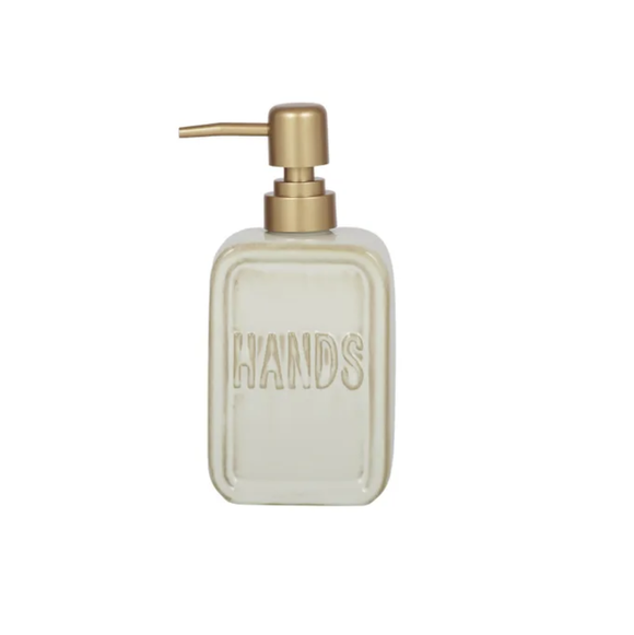 Hands Ceramic Soap Dispenser - Ivory