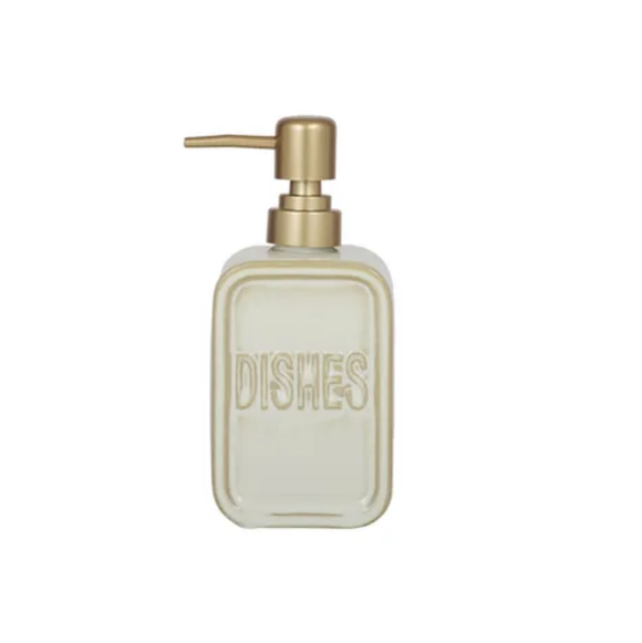 Dishes Ceramic Dispenser - Ivory