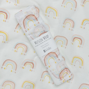Muslin Wrap - Pink Rainbow