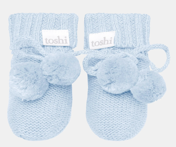 Toshi - Organic Booties Marley 000 - Bluebird