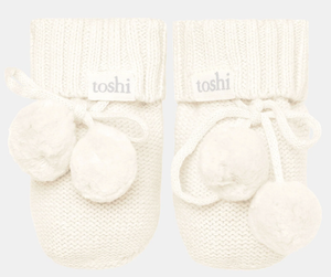 Toshi - Organic Booties Marley 000 - Cream