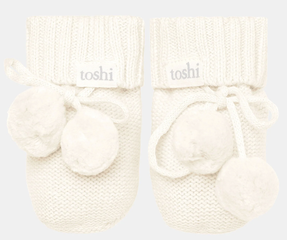 Toshi - Organic Booties Marley 000 - Cream
