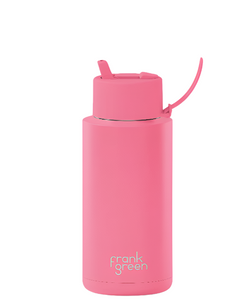 Frank Green - Limited Edition Ceramic Reusable Bottle Straw Lid 34oz - Bubblegum Blast