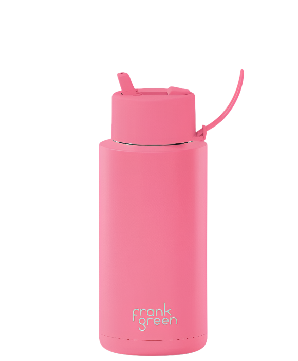 Frank Green - Limited Edition Ceramic Reusable Bottle Straw Lid 34oz - Bubblegum Blast