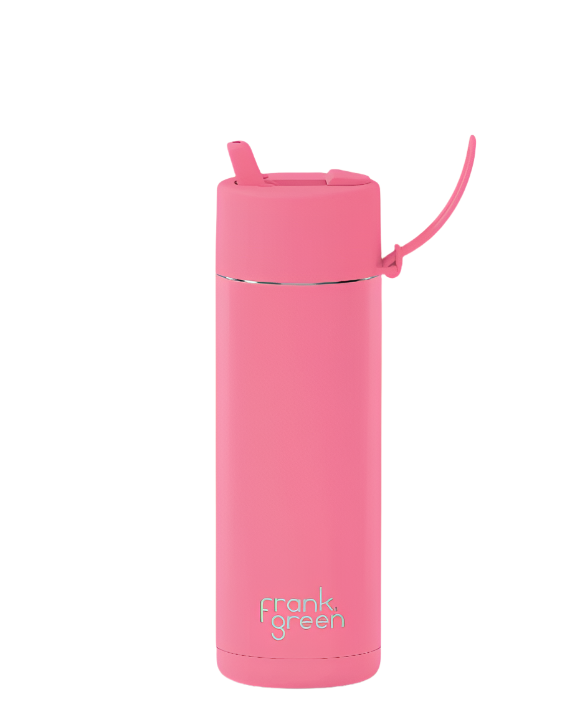 Frank Green - Limited Edition Ceramic Reusable Bottle Straw Lid 20oz Bubblegum Blast