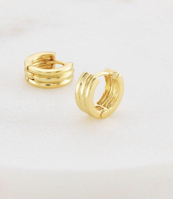 Earring - Grace Huggies Gold