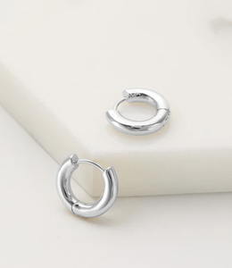 Zafino Earrings - Kendall Small Hoop Silver