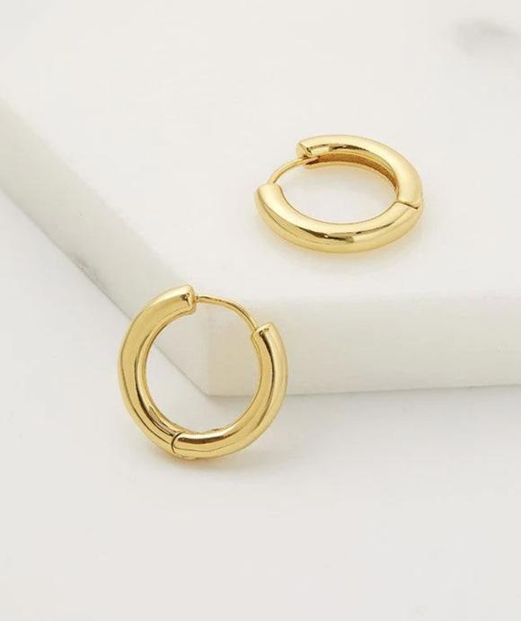 Earring - Kendall Medium Hoop Gold