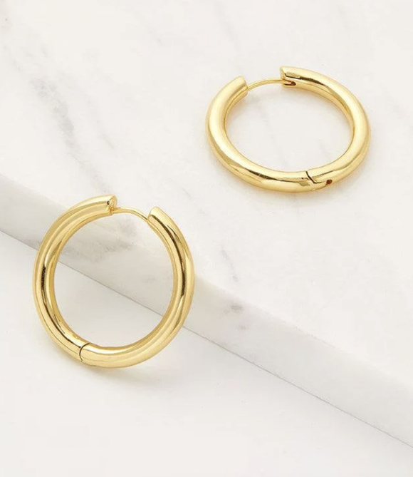 Earring - Kendall Large Hoop Gold