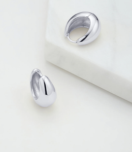 Zafino Earrings - Steph Large Silver