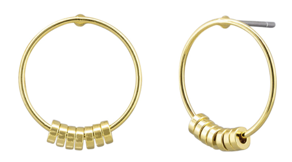 Earrings - Gold Mini Rings Hoops