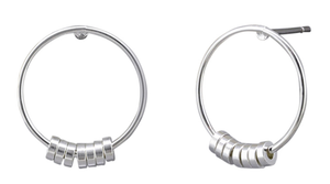 Earrings - Silver Mini Rings Hoops