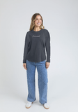Signature Long Sleeve Tee - Washed Black
