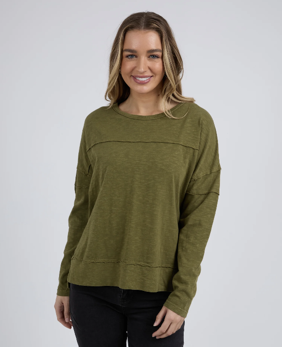 Foxwood Jayne Throw On Top - Olive