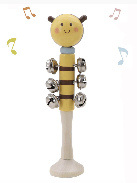 Wooden Bee Bell Stick