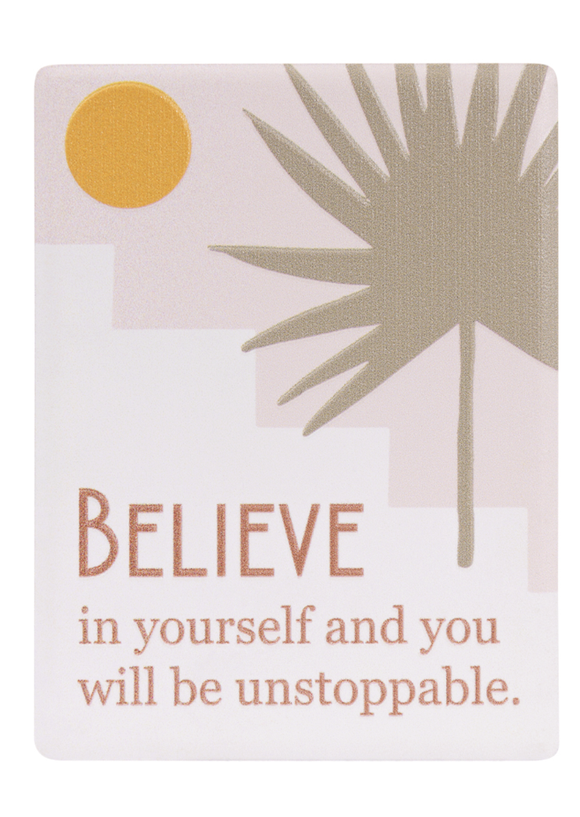Tuscan Sun Ceramic Magnet - Believe
