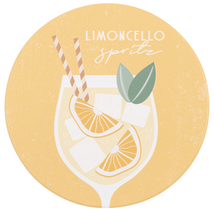 Tuscan Sun Limoncello Ceramic Coaster