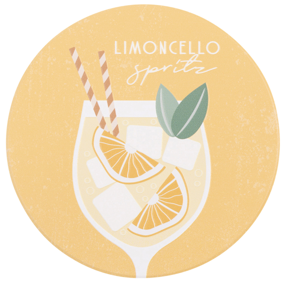 Tuscan Sun Limoncello Ceramic Coaster