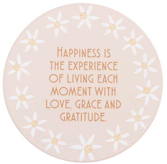 Tuscan Sun Happiness Ceramic Coaster