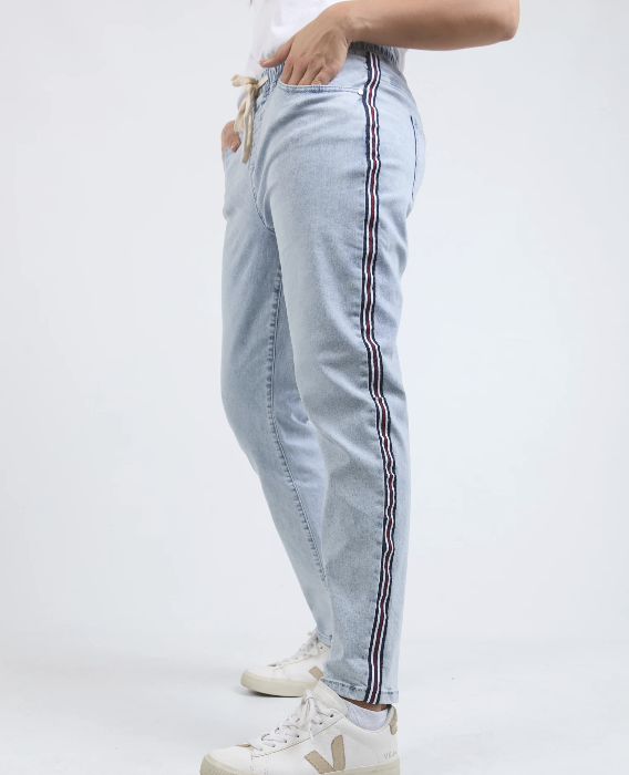 Foxwood Juliette Taped Jogger - Light Blue