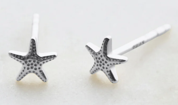 Zafino Earrings - Starfish Stud - Silver