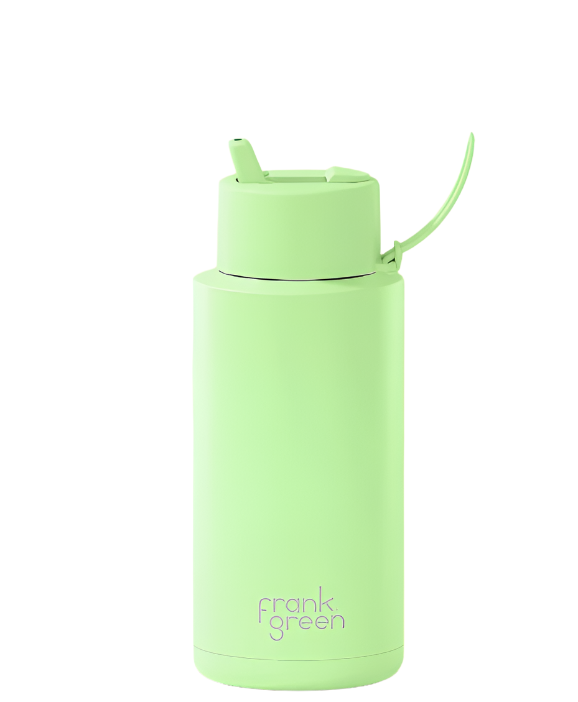 Frank Green - Limited Edition GLOW Ceramic Reusable Bottle Flip Lid 34oz - Aurora Glow