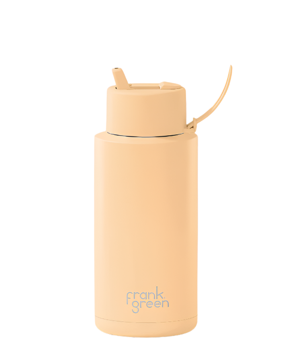Frank Green - Limited Edition GLOW Ceramic Reusable Bottle Flip Lid 34oz - Sola Glow