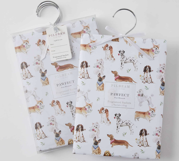 Pawfect Scented Hanging Sachets Set of 4 – Pear Blossom