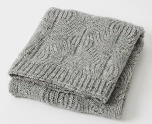 Florence Wool Blend Baby Blanket – Grey
