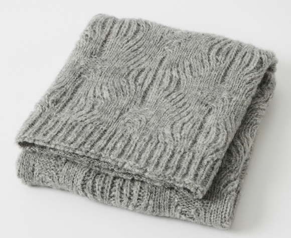 Florence Wool Blend Baby Blanket – Grey