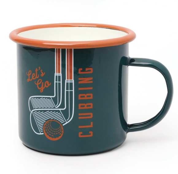 Golf Enamel Mug 500ml