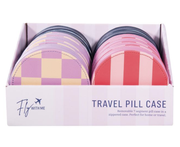 isGift Travel Pill Case - Fly With Me (3 Assorted) 10x10x4cm
