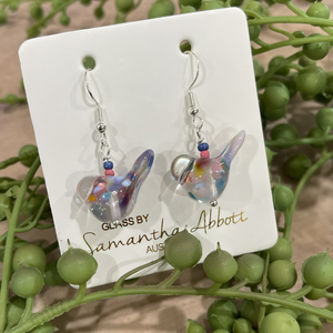 Samantha Abbott Earrings - Glass Birds Rainbows