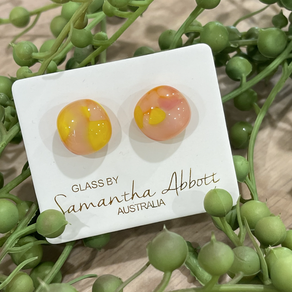 Samantha Abbott Glass Studs - Gelato