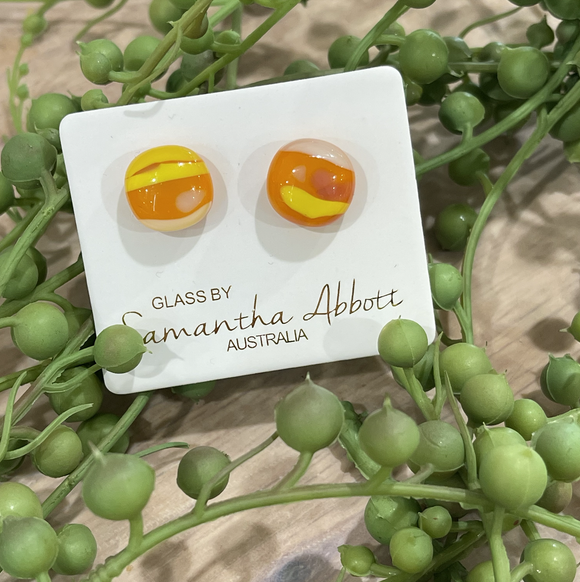 Samantha Abbott Glass Studs - Summer