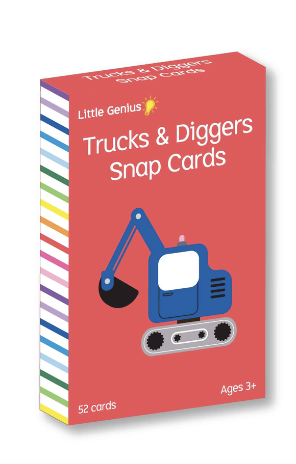 Little Genius Vol. 2 - Snap Cards - Trucks & Diggers
