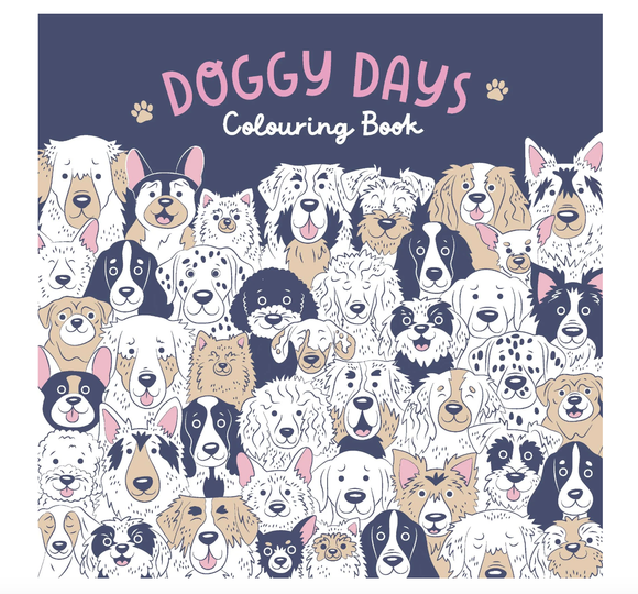 Adult Colouring Book - Doggy Days