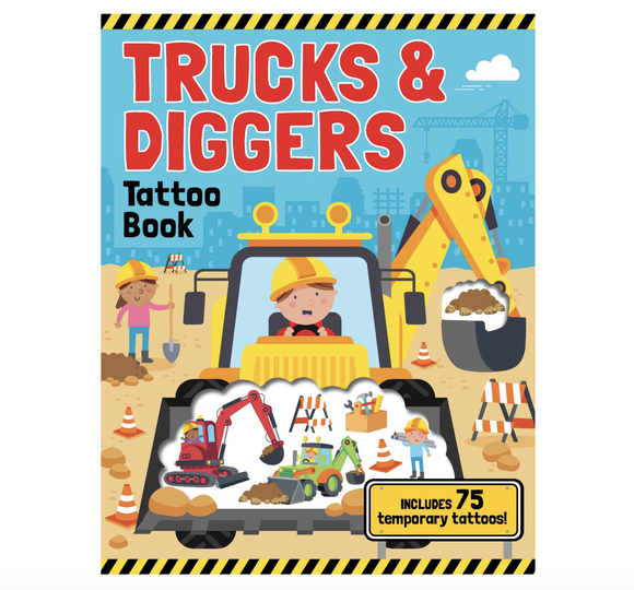 Trucks & Diggers - Tattoo Activity Book