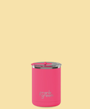 Frank Green - Ceramic Coffee Cup with Hinged Lid - Neon Pink