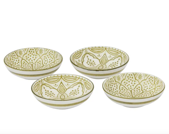 Ava Ceramic Dish 10x2cm Olive - Assorted Design