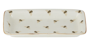 Apiary Ceramic Plate 23x13cm Gold